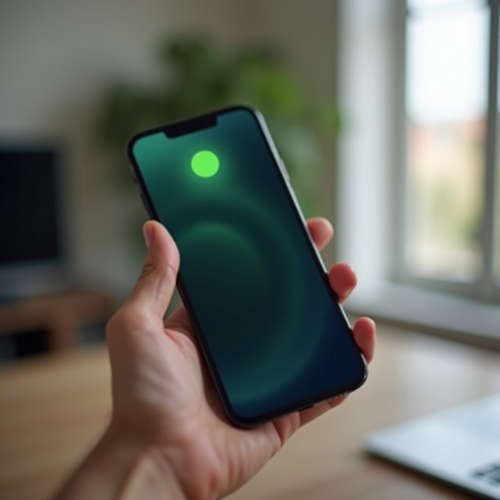 ce înseamnă punctul verde pe iPhone