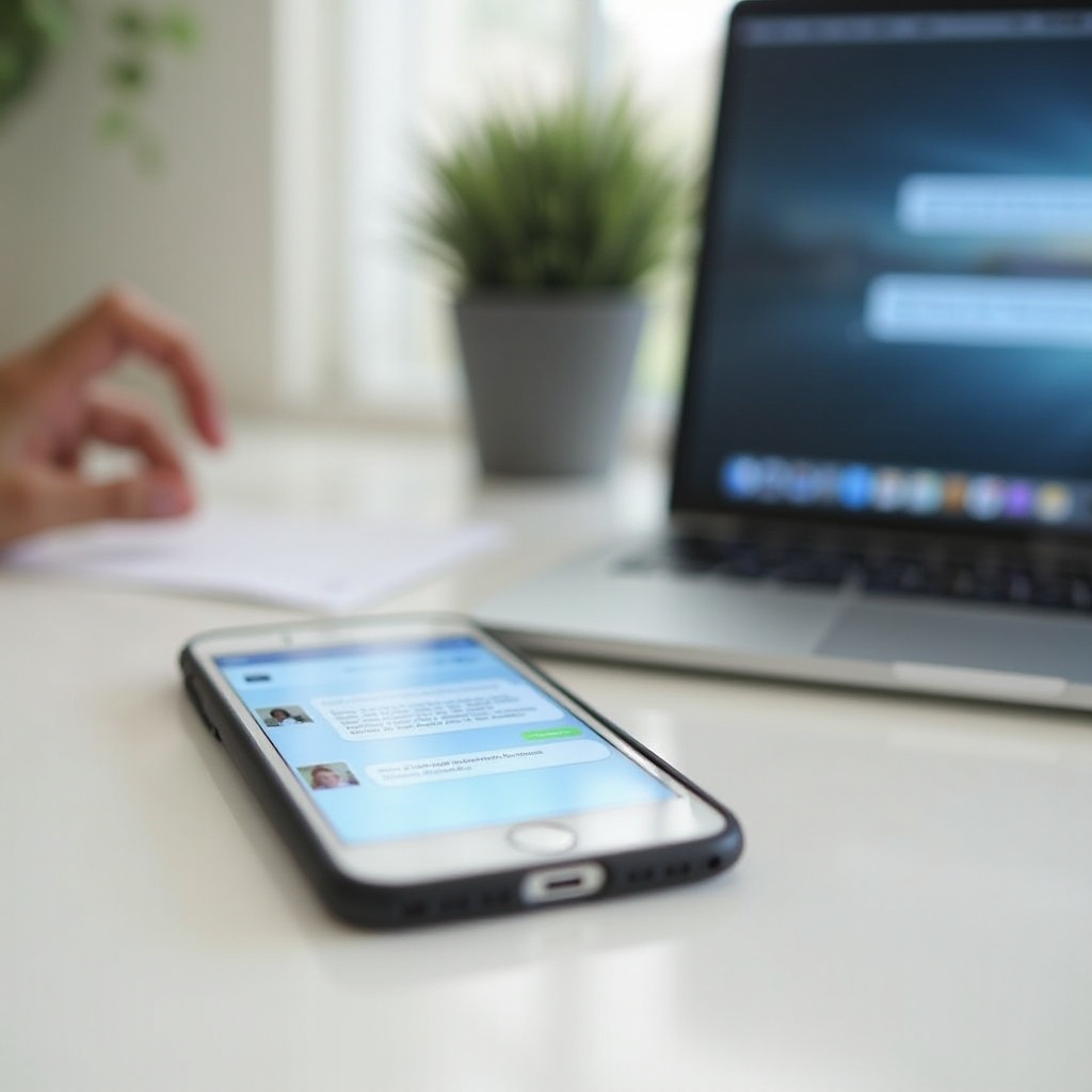 نسخ الرسائل من iPhone إلى Mac