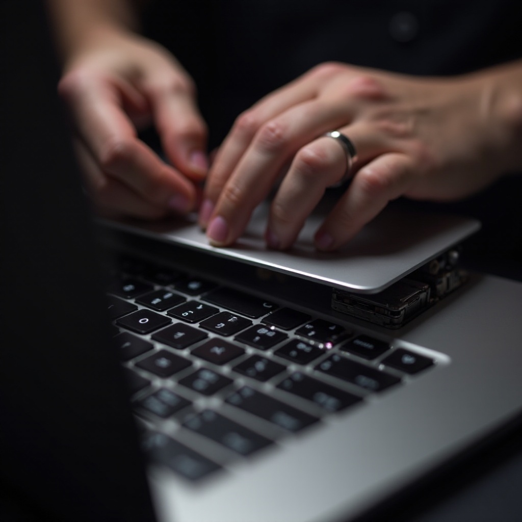 استبدال شريط اللمس ماك بوك برو