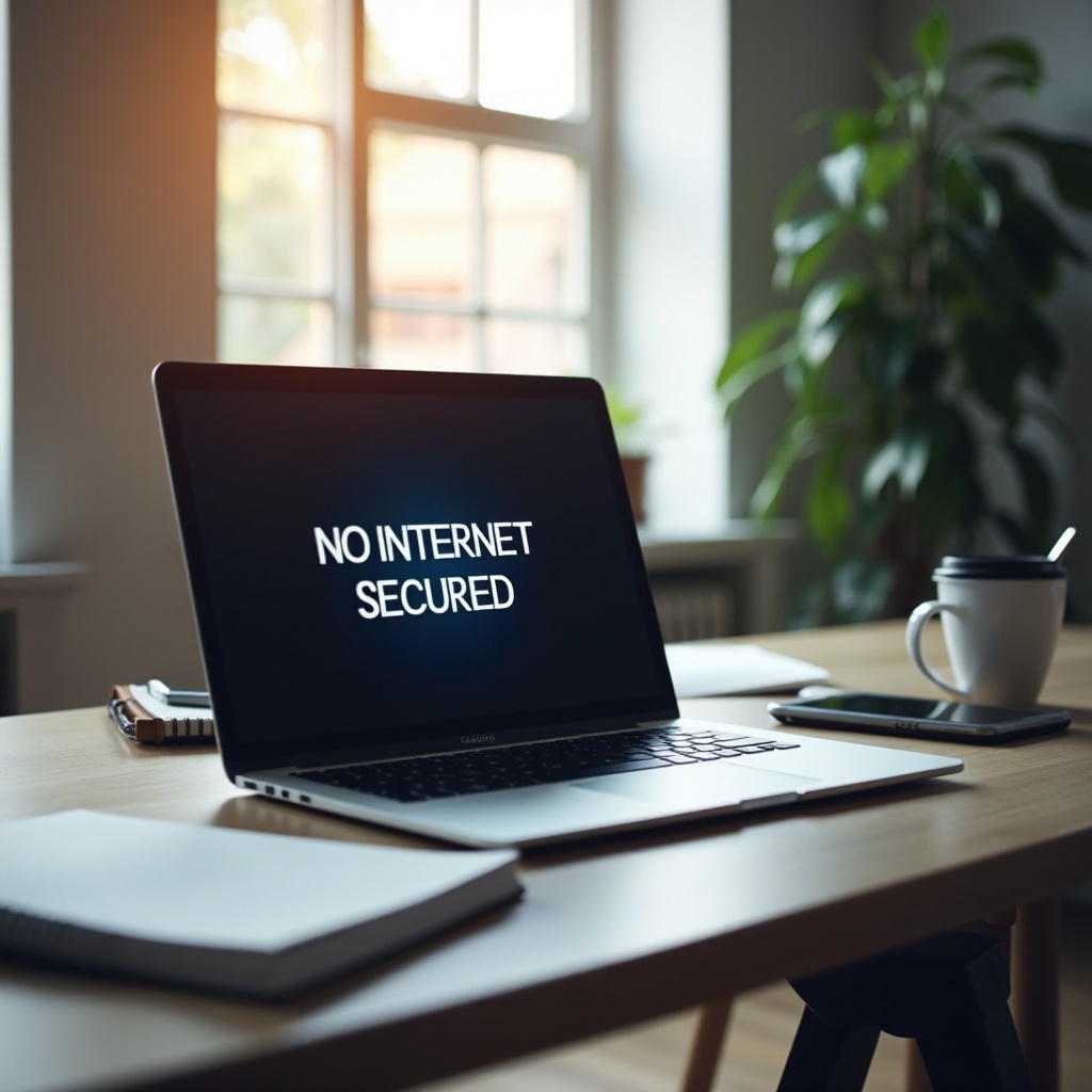 de ce spune laptopul meu că nu există internet securizat