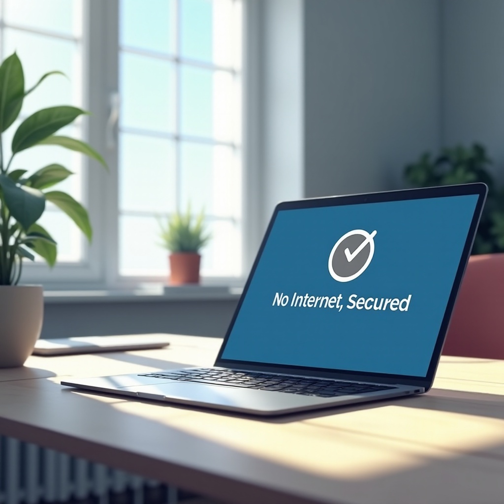 de ce spune laptopul meu că nu există internet securizat