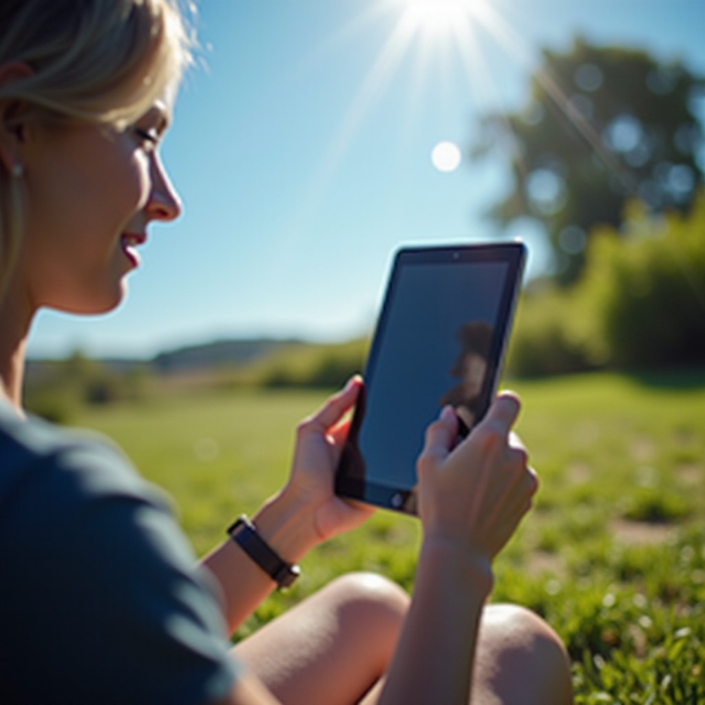 как да четете iPad на слънце