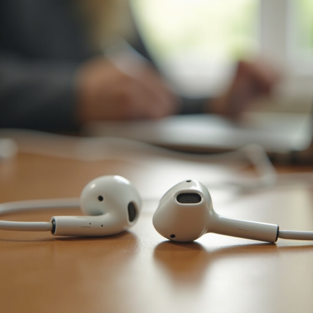 سماعات أبل مكسورة