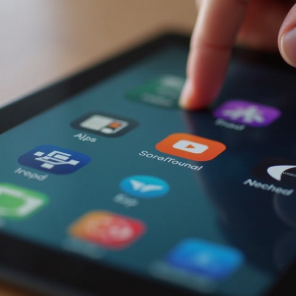 كيف تنقل الرموز على iPad