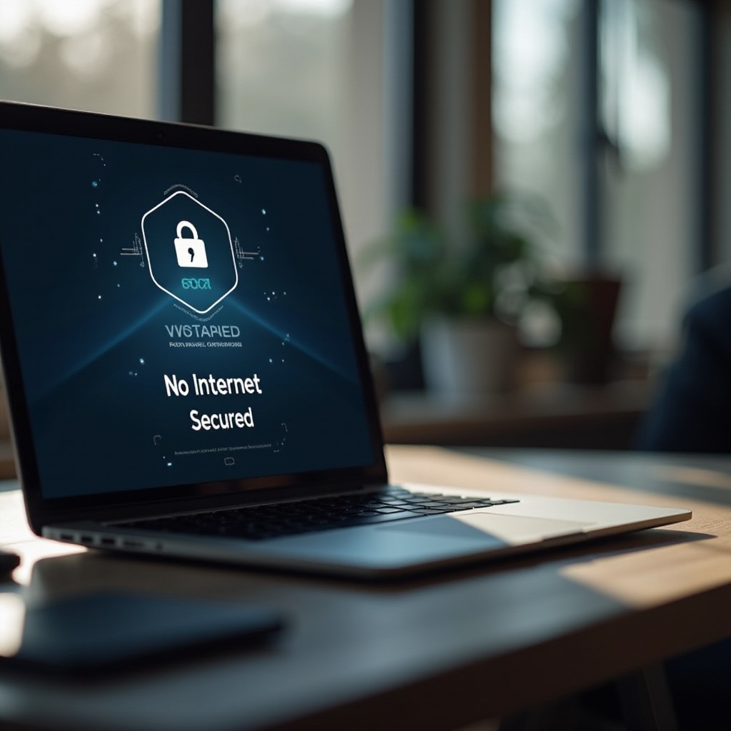 لماذا يقول جهاز الكمبيوتر المحمول الخاص بي لا يوجد إنترنت آمن