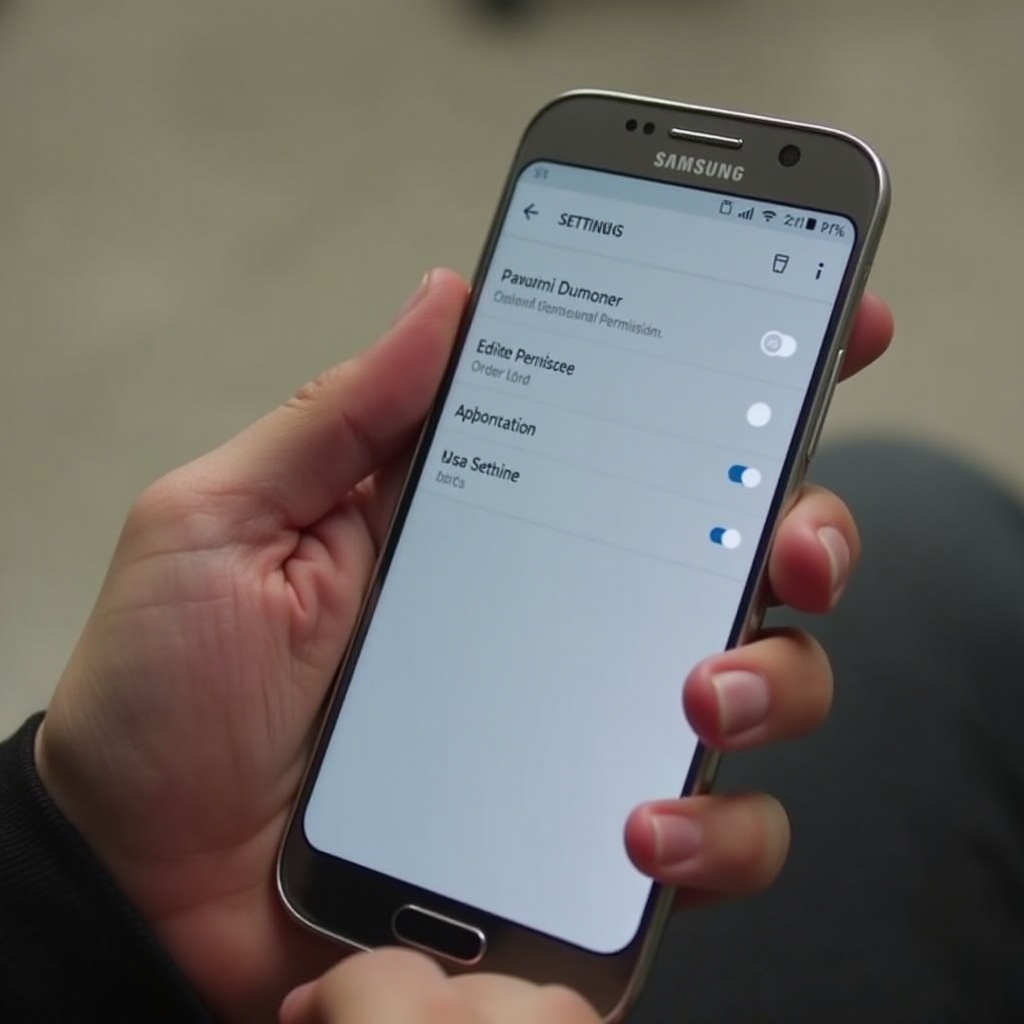 как изменить мои права доступа на редактирование на моем телефоне Samsung