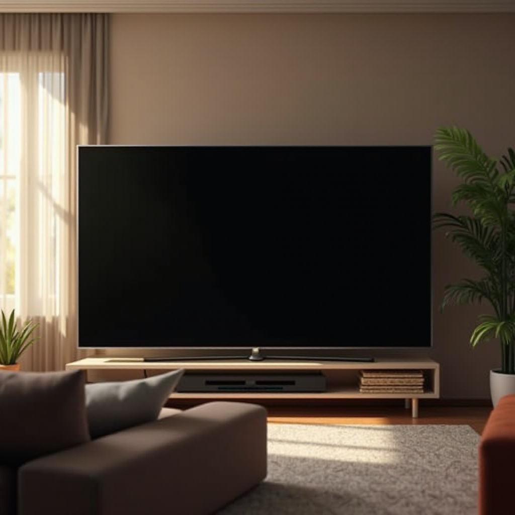 شاشة سوداء على تلفزيون Vizio