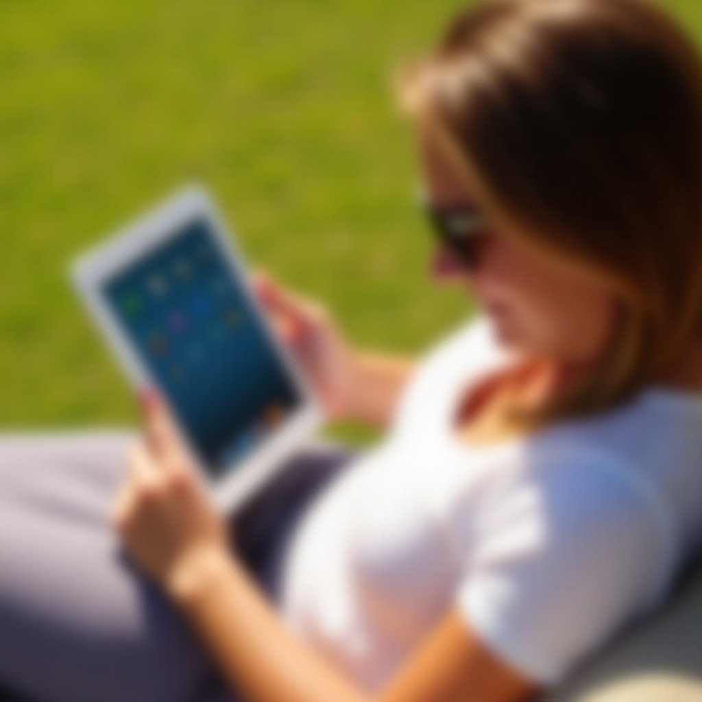 how to read ipad in the sun