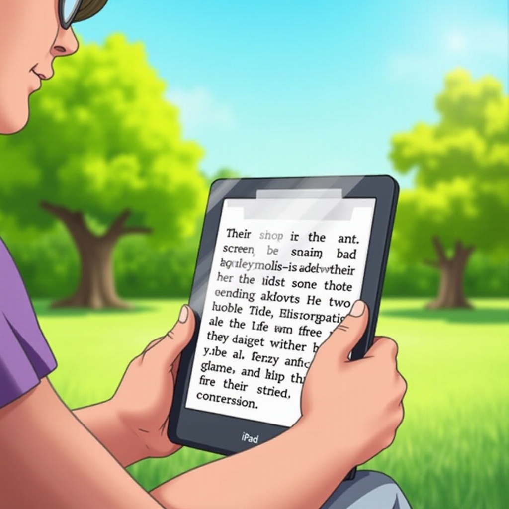 как читать iPad на солнце