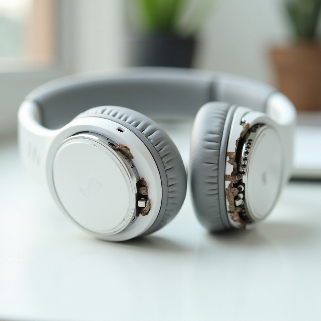 rozbité sluchátka Apple