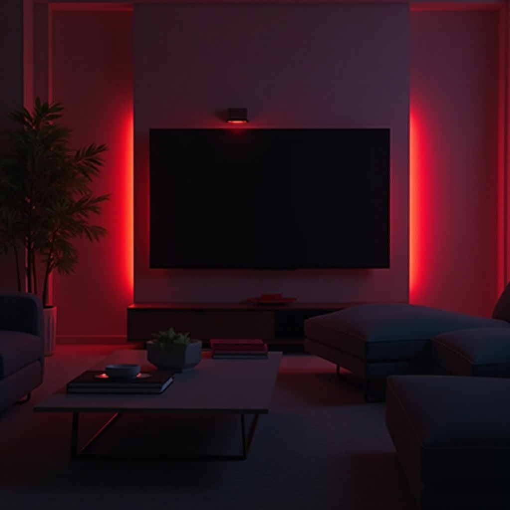 czerwone światło migające na telewizorze LG