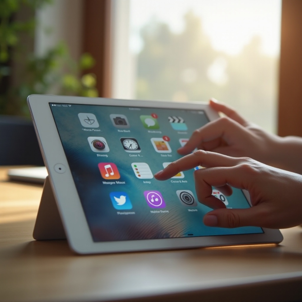 cum muți pictogramele pe iPad
