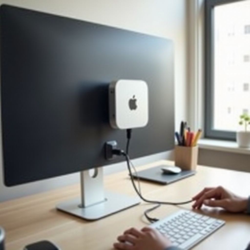 стойка за монитор mac mini