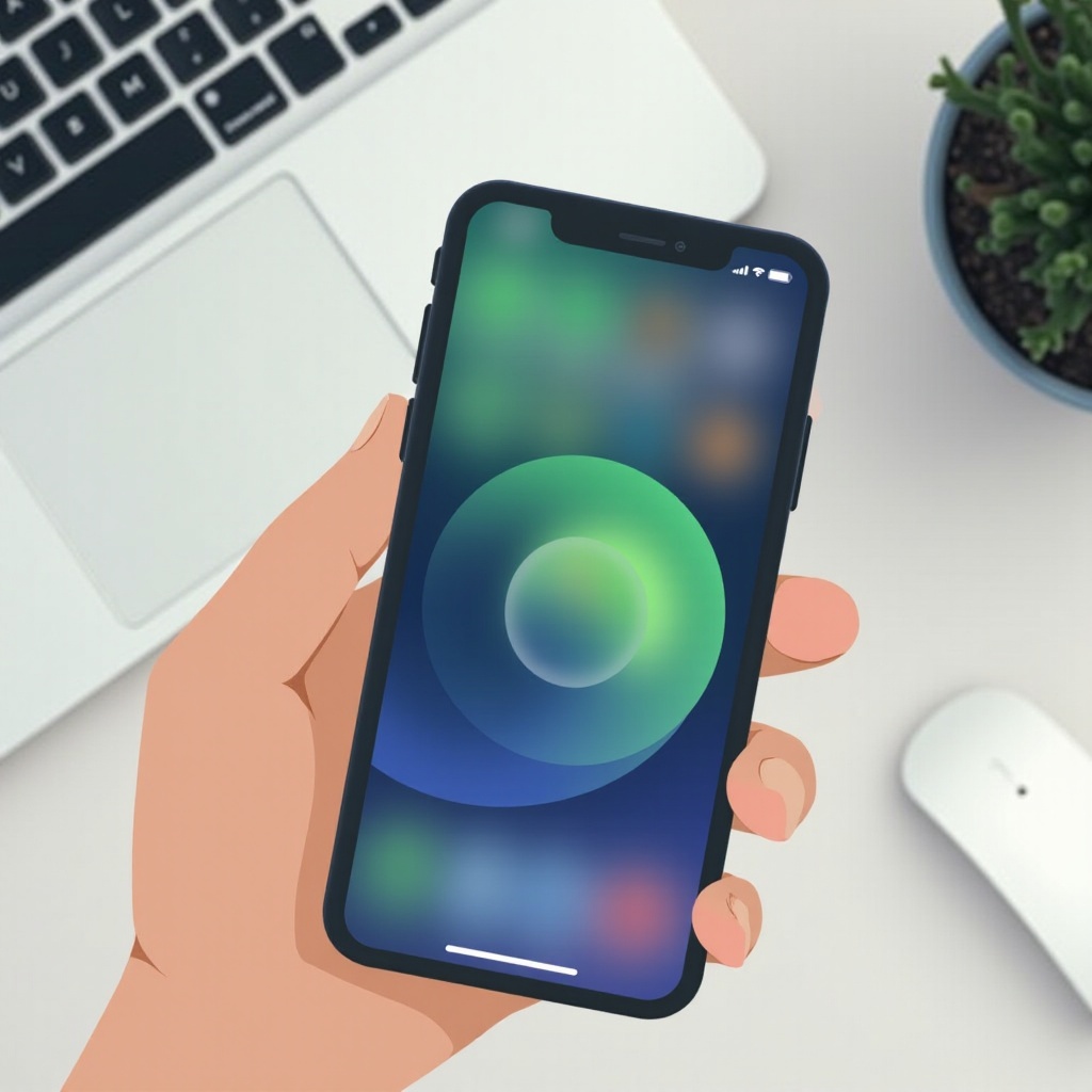 ماذا تعني النقطة الخضراء على الآيفون