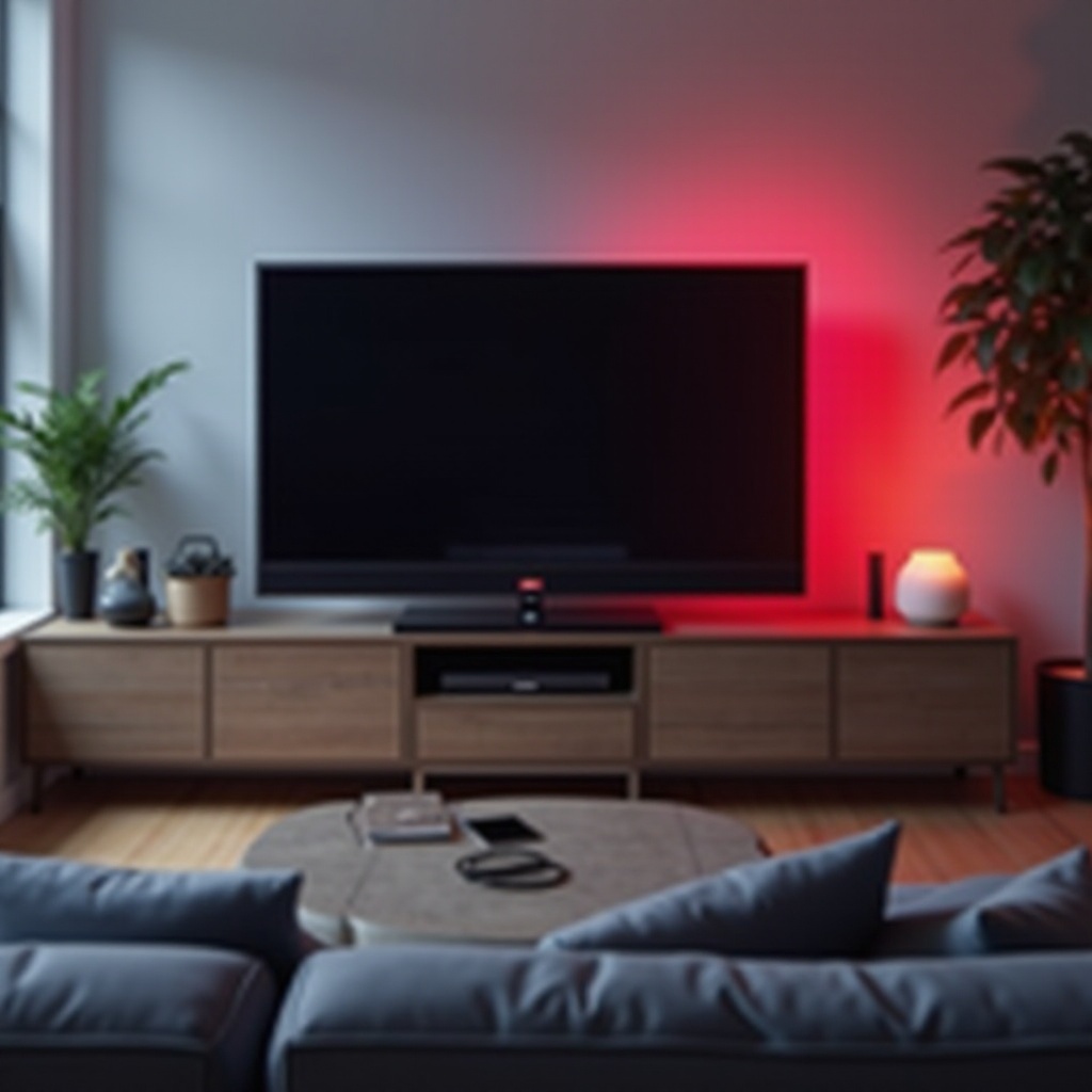 وميض ضوء أحمر على تلفزيون LG